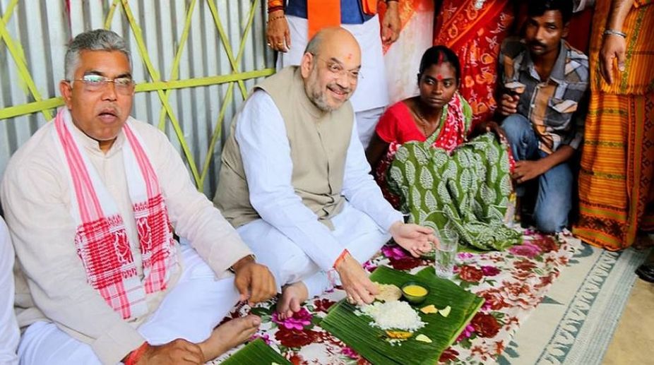 BJP left red-faced as tribal couple who hosted Shah joins TMC