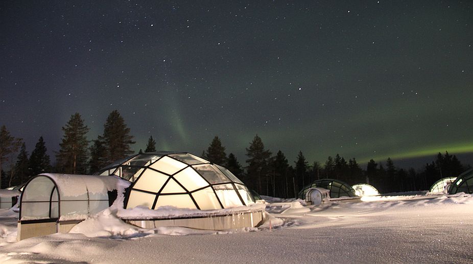 Land of bright nights and glass igloos