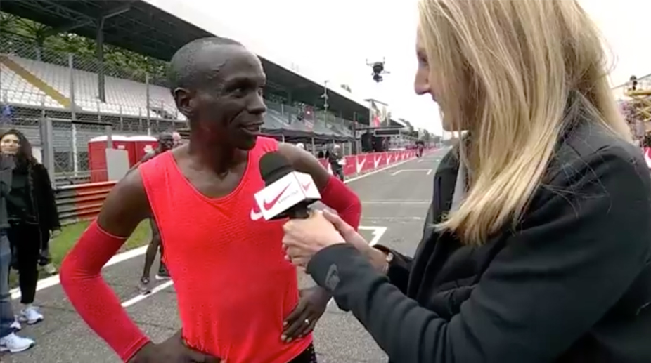 Eliud Kipchoge narrowly misses two-hour marathon attempt