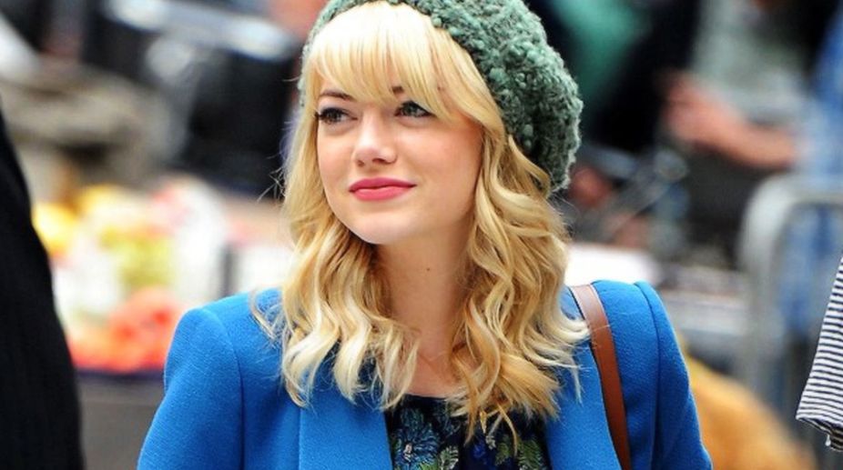 Emma Stone shooting in Oxford