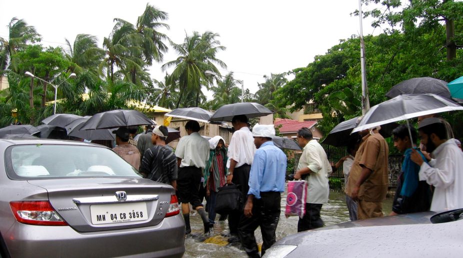 Rain lashes Mumbai; suburban services hit