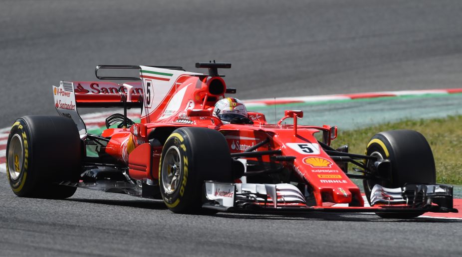 Spanish Grand Prix: Sebastian Vettel’s Ferrari suffers engine leak