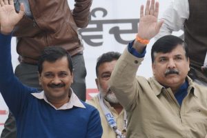 AAP leaders file nominations for Delhi RS seats