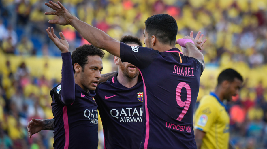 La Liga: Neymar hat-trick powers Barcelona past Las Palmas