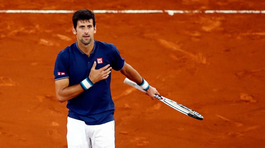 Novak Djokovic practises with Goran Ivanišević ahead of Italian Open clash