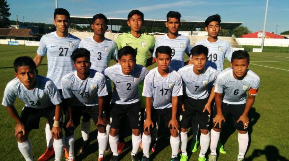 India U-17 football team draw with FC Saint Leu
