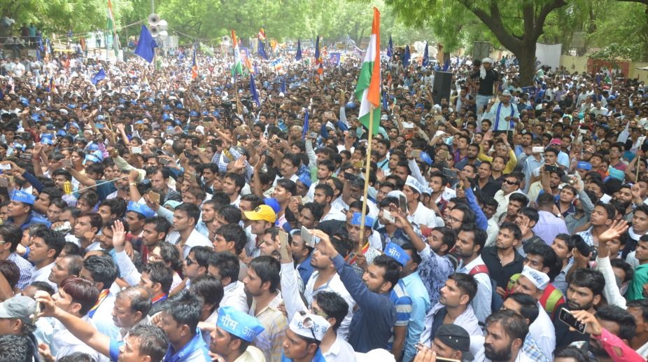 Hundreds of Dalits protest at Jantar Mantar over Saharanpur clash
