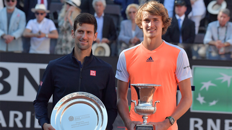 Alexander Zverev stuns Novak Djokovic in Rome Masters final