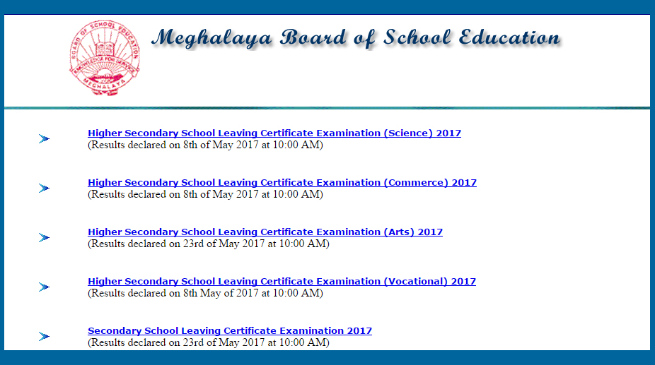 MBOSE SSLC results 2017, HSSLC results 2017 announced at www.megresults.nic.in | Check now