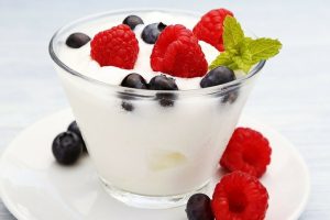 Improve your health with sweetness of fat-free yogurt