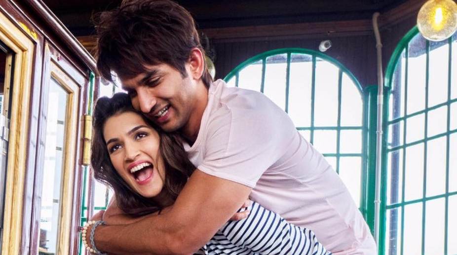Message in a message: Sushant Singh Rajput and Kriti Sanon!