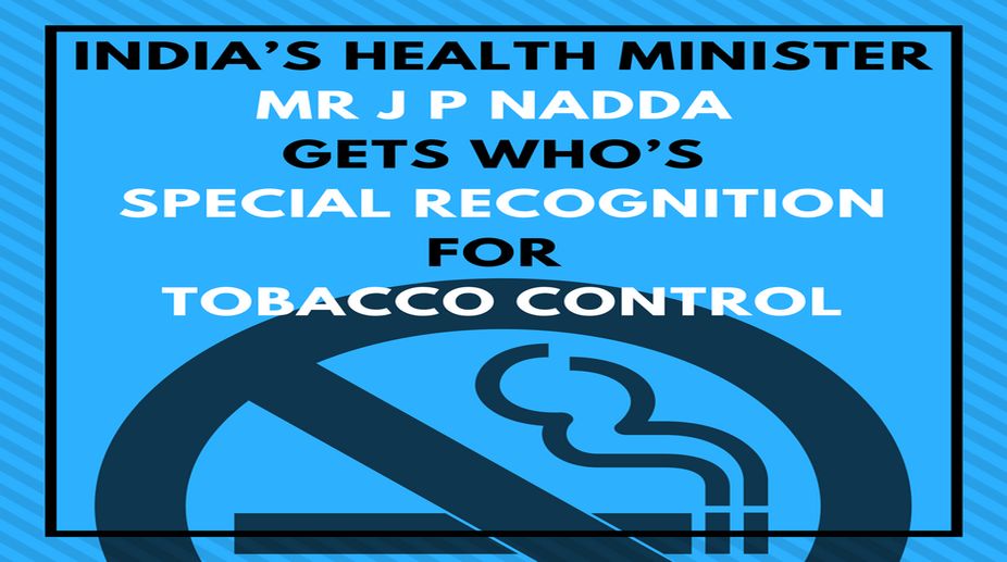WHO honours Health Minister Nadda with Award