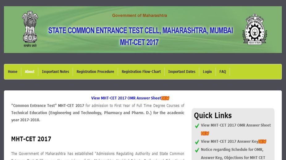 MHT CET 2017 result to be declared on 4 June at mhtcet2017.dtemaharashtra.gov.in