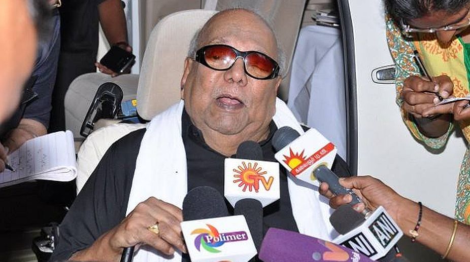 DMK chief M Karunanidhi hospitalised