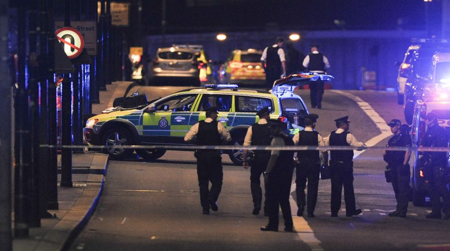 Car hits crowd near London museum, many injured