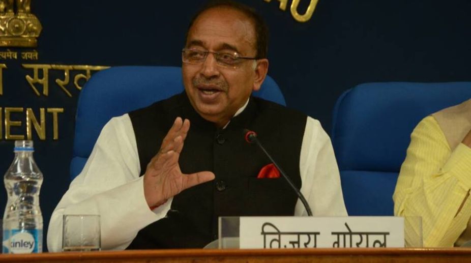 Congress seeking impeachment for cheap publicity: Vijay Goel