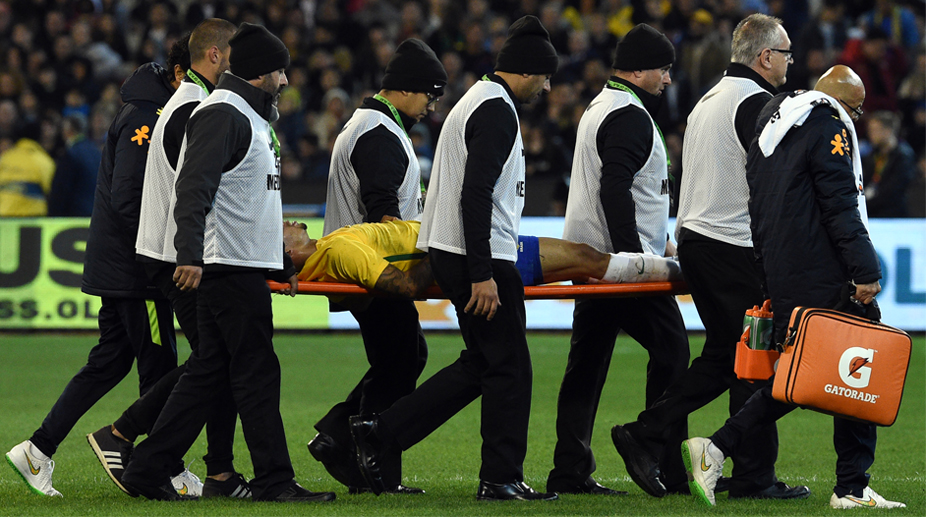 Brazil forward Gabriel Jesus ‘ok’ after suffering head injury