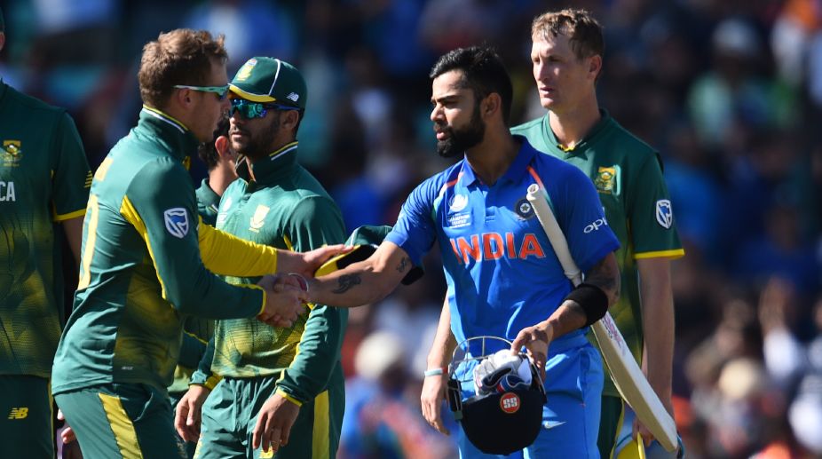 India overwhelm S Africa to reach Champions Trophy semis