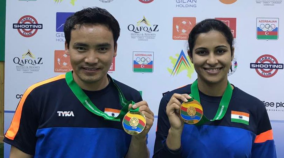 Jitu Rai, Heena Sidhu win gold at ISSF Shooting World Cup