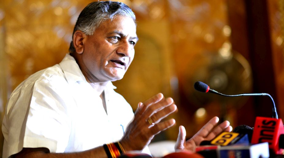 Minister of State for External Affairs, Gen VK Singh,