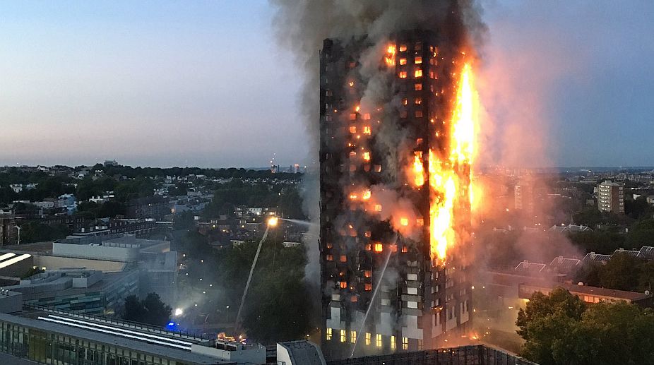 London tower block fire leaves several dead, many trapped