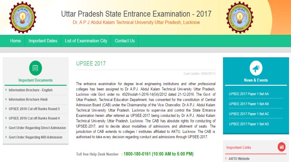UPSEE counselling 2017 to start from 19 June; register at www.upsee.nic.in