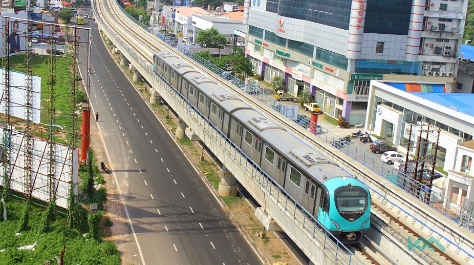 People queue up for maiden ride on Kochi Metro