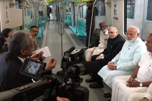 Kerala BJP chief rides with PM on Kochi Metro, creates controversy