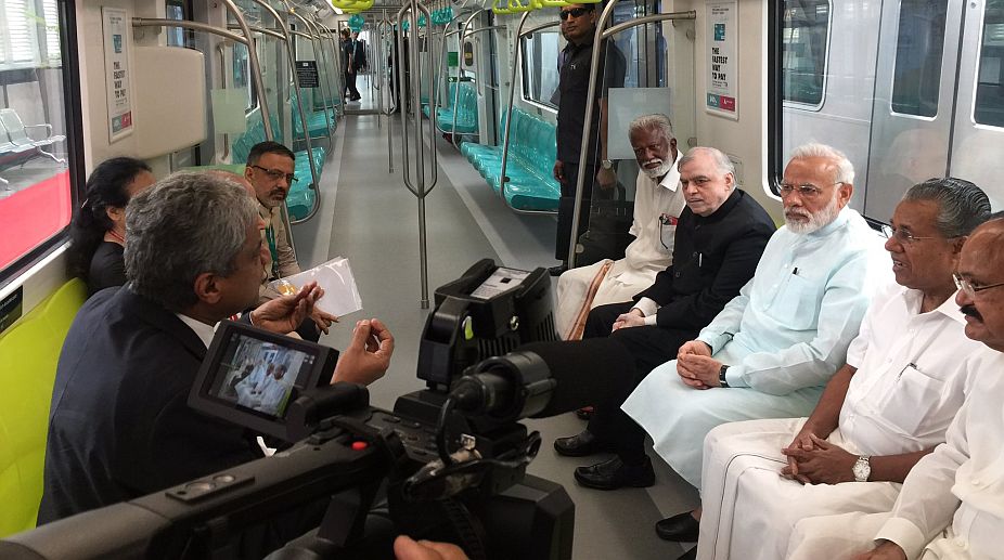 PM Modi inaugurates Kochi Metro in Kerala