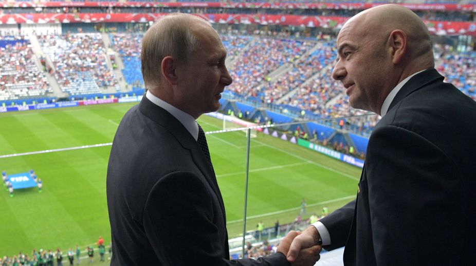 Russian President thanks FIFA as Confederation Cup begins