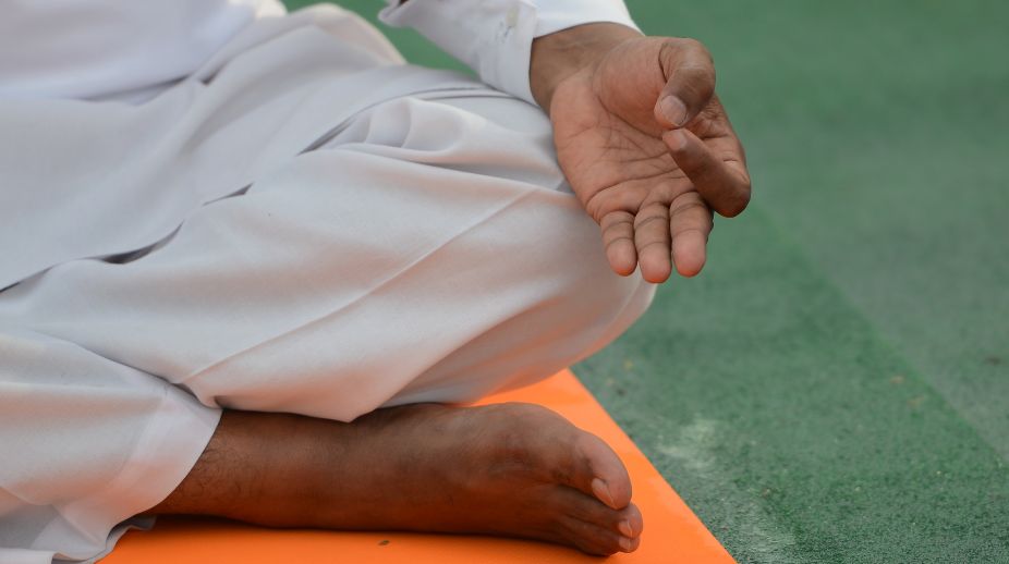Lines of caste, religion fade away at Yoga Day event