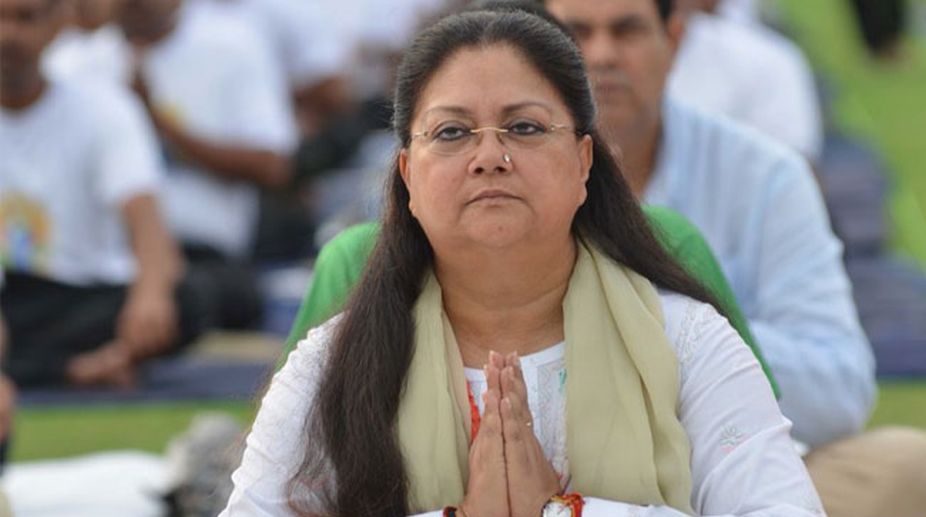 Rajasthan CM leads thousands on yoga day