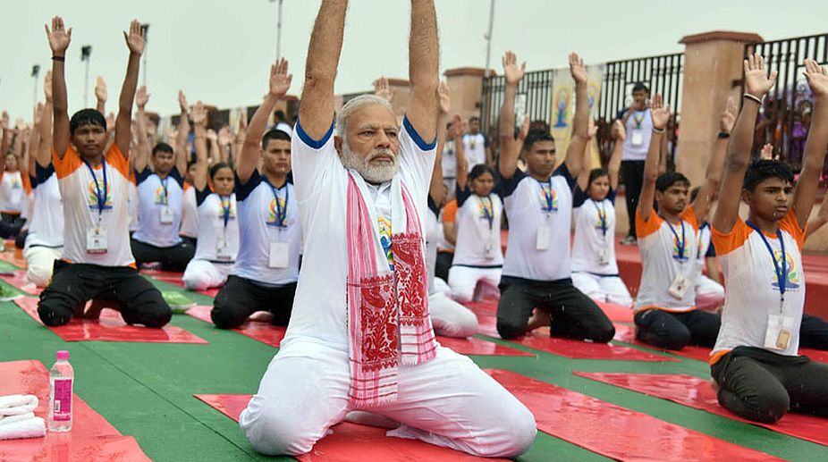 Modi promotes Yoga for political advantage: Congress