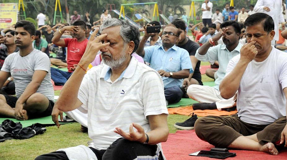 Bihar’s grand alliance stays away from Yoga Day