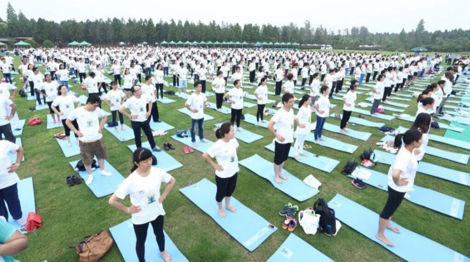 China celebrates International Yoga Day