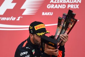 Azerbaijan GP: Vettel, Hamilton clash as Ricciardo wins