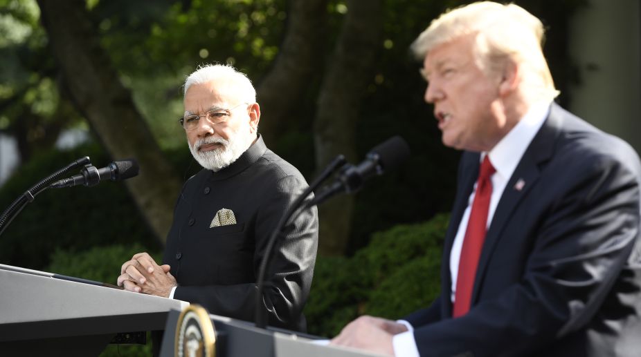 No questions allowed at Trump-Modi media meet