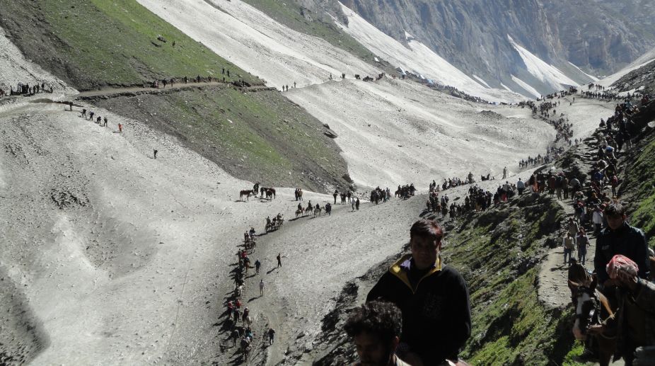 Amarnath Yatra: First batch of 2,280  pilgrims leaves from Jammu