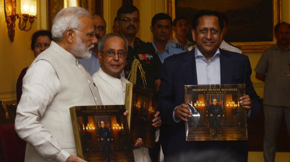 PM Modi releases book on Pranab Mukherjee’s presidency at Rashtrapati Bhavan