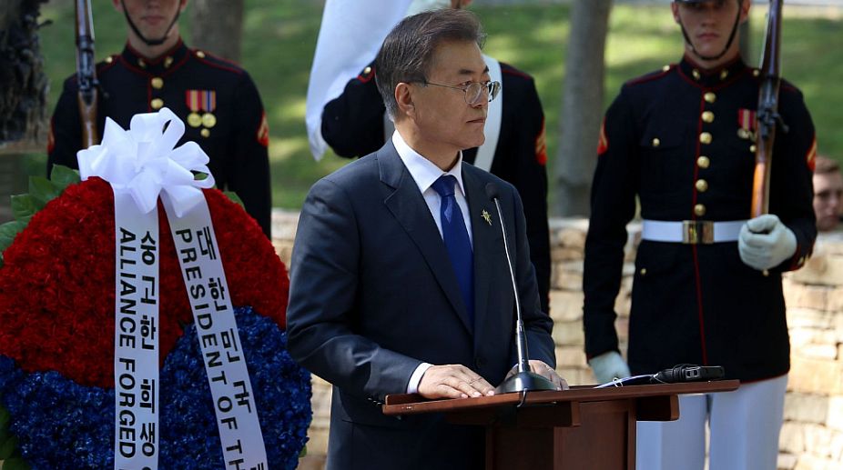 South Korea’s Moon leaves for G20 summit in Germany