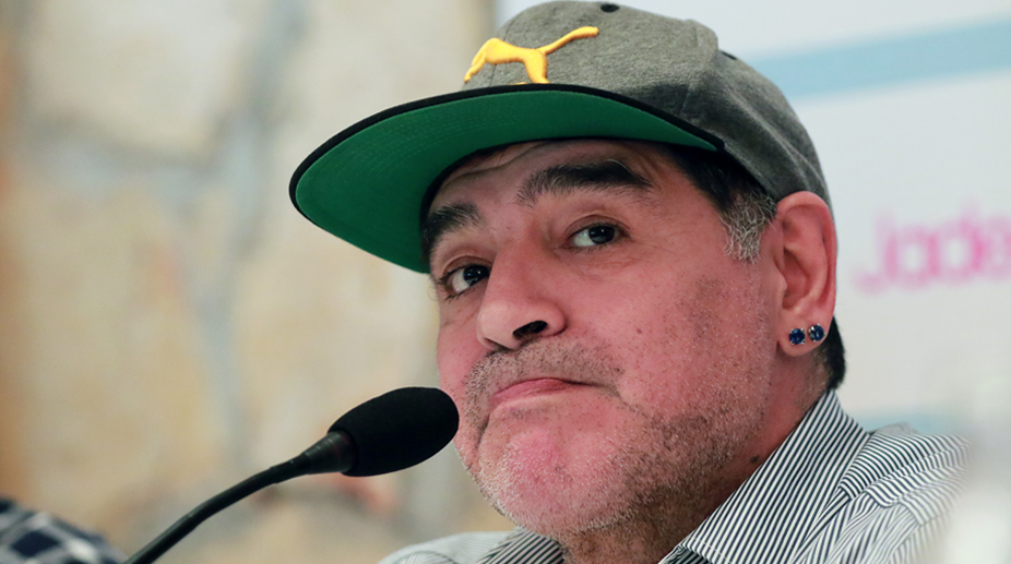 Diego Maradona denies trying to cash-in on Naples visit