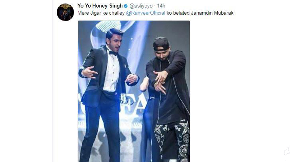 Yo Yo Honey Singh has a unique nickname for Ranveer Singh!