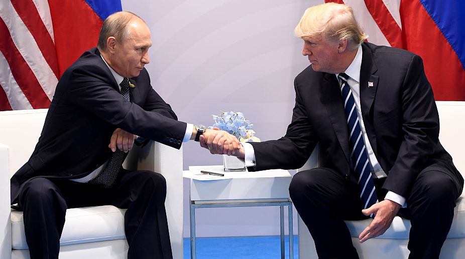 Russia didn’t meddle in US election, Putin tells Trump