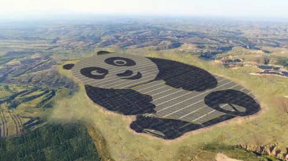 World’s first panda-shaped solar farm built in China