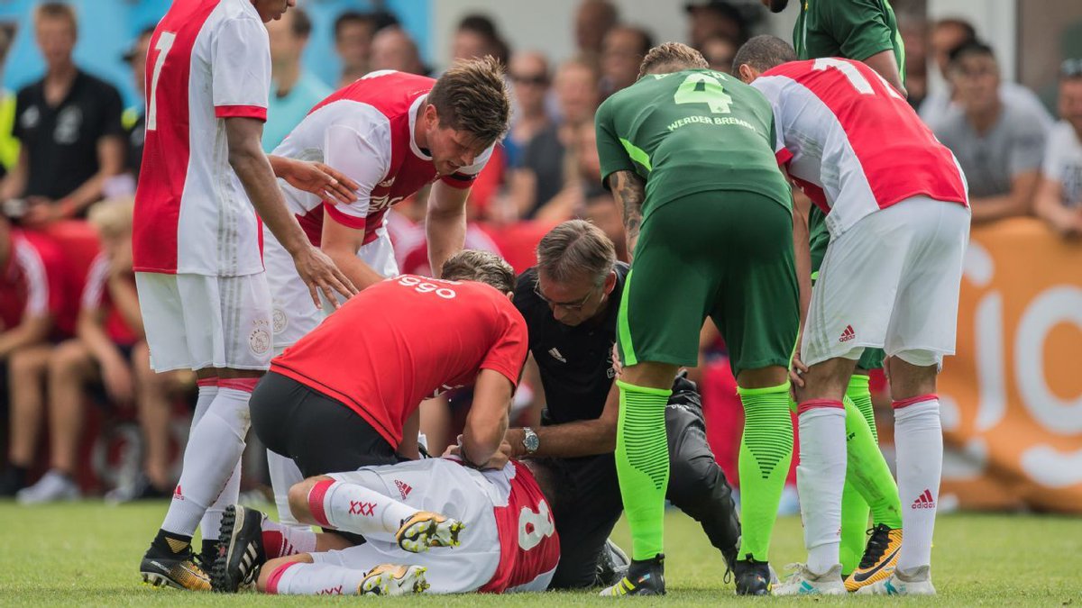 Ajax’s Abdelhak Nouri collapses during football friendly