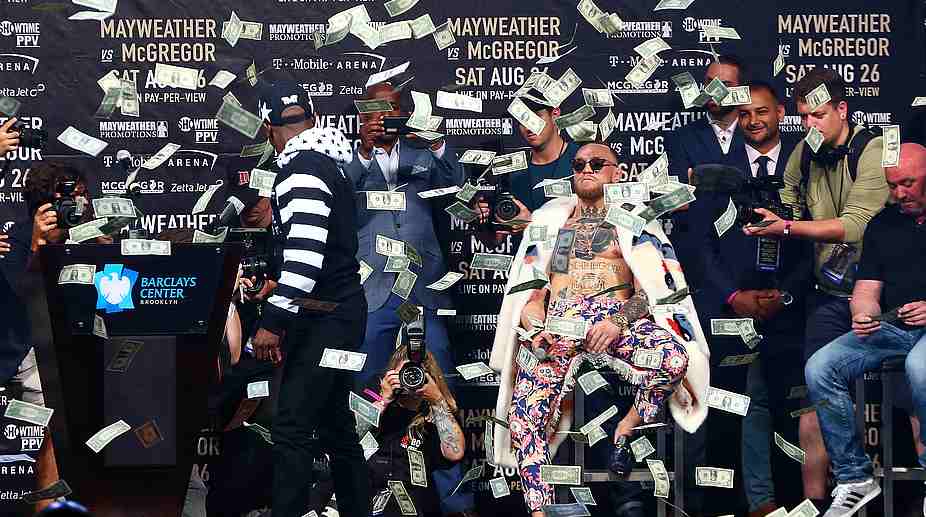 Floyd Mayweather, Conor McGregor take trash-talk tour to New York