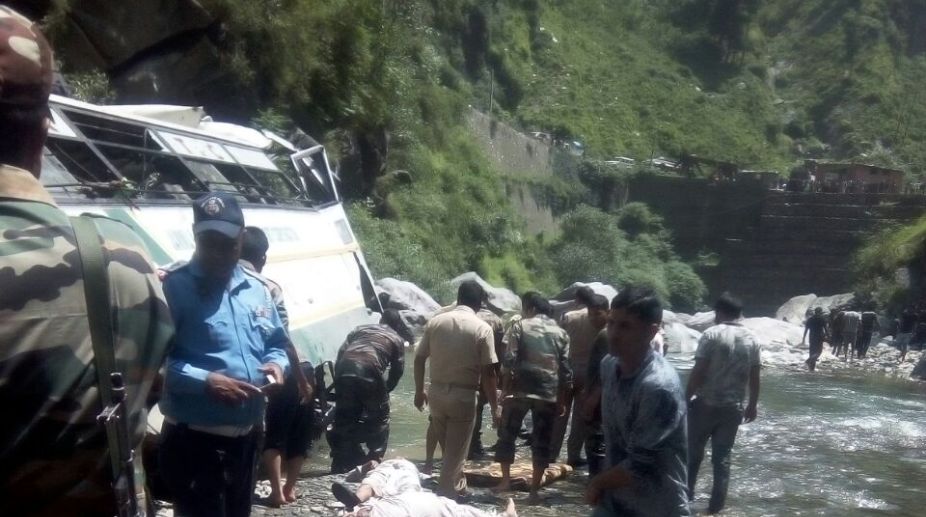 17 killed, 19 hurt as bus carrying Amarnath pilgrims falls into gorge near Banihal