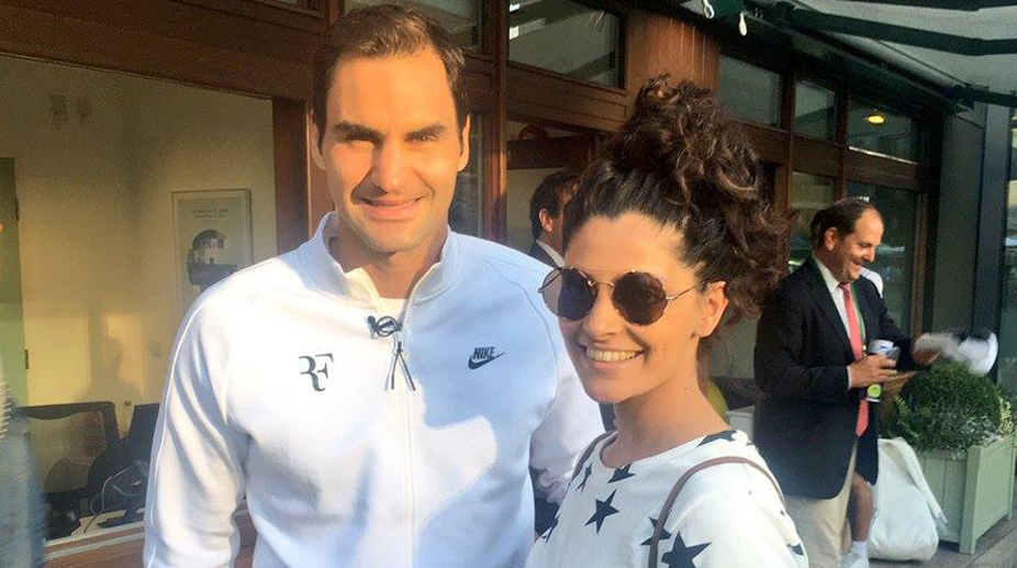 When Saiyami Kher met Roger Federer at Wimbledon