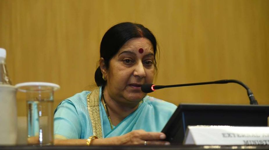 Talks and terror cannot go together, Sushma on Pakistan