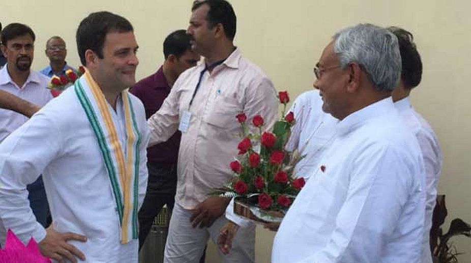 Nitish Kumar meets Rahul Gandhi in Delhi